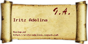 Iritz Adelina névjegykártya
